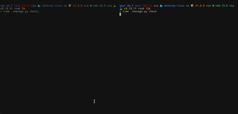 Import time visualization